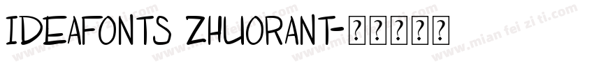 IdeaFonts ZhuoRanT字体转换